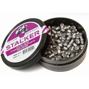 Пульки для пневматики STALKER Pointed pellets, калибр 4,5мм, вес 0,57г (250 шт./бан.) арт.: ST-PP57 